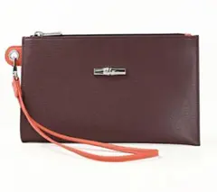 Longchamp ロンシャン ポーチ 小物入れ クラッチバッグ バーガンディのサムネイル