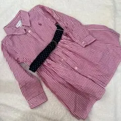 Ralph Lauren ラルフローレン 長袖シャツワンピース 80