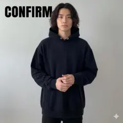 CONFIRM コンファーム　ブラック フード付き パーカー　メンズのサムネイル