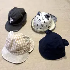 ベビー帽子　4点セット　42.48サイズ