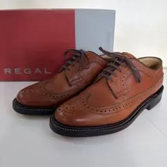 ✨美品✨REGAL 最高級 インペリアルグレード シボ革 金文字 24.5EE 