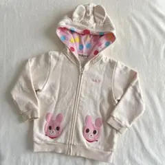 ホットビスケッツ❤️90センチ うさ耳 うさぎ耳 フード付き パーカー
