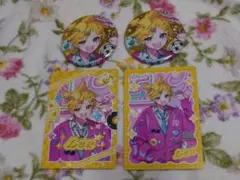 プロセカ メロパレ カフェ 鏡音レン カードレア ノーマル バッジ