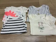 ベビー ロンパース 半袖 50-60 4点セット UNIQLO GAP