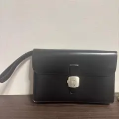 dunhill クラッチバッグ ブラック レザー