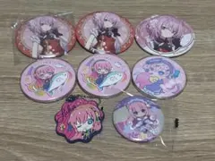 VOCALOID 巡音ルカ 缶バッジ7個キーホルダー1個