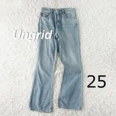 Ungrid　アングリッド　ヴィンテージハイウエストフレアデニム　ブルー　25