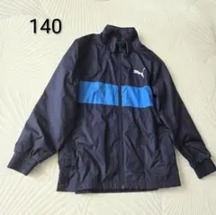 PUMA プーマ トリコットジャケット 140 ネイビー系 ジッパー付き上着