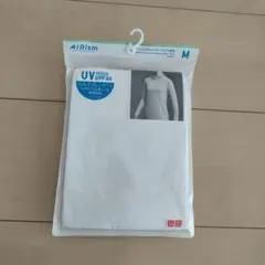 ユニクロ　AIRism Mサイズ ホワイト 長袖UVTシャツ