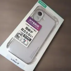 iPhone17用 ELECOM ハイブリッドケース　シルキークリア