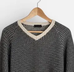 【G.V.G.V.】バーズアイ コットンアクリルニット／定価４万円位のサムネイル