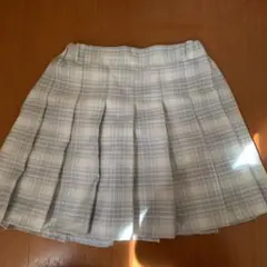 グローバルワークチェック プリーツスカート インナーパンツ付き140