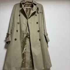 【無印良品】MUJI ベージュ トレンチコート ダブルブレスト