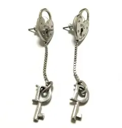 Dior✨ロング ピアス♡ハート パドロック キー♡鍵♡ディオール♡y2k