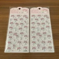 【新品未開封】ぷくっとシール　マイメロディ２枚