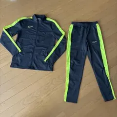 NIKE ジャージ 上下セット ブラック×ライムグリーン