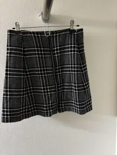 ZARA チェック柄 タイトスカート ミニ丈のサムネイル