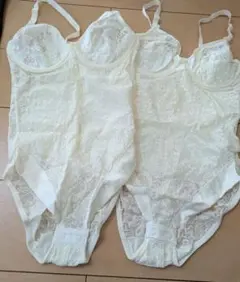 POLA ポーラ Soffical アイボリー レース ボディスーツ 2着セット