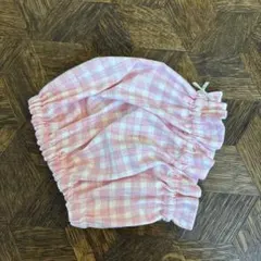 犬 スヌード Lサイズ　ピンクギンガムチェック×ベビーピンク　ハンドメイド