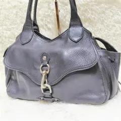 COLE HAAN コールハーン シボ革 ショルダーバッグ ハンドバッグ