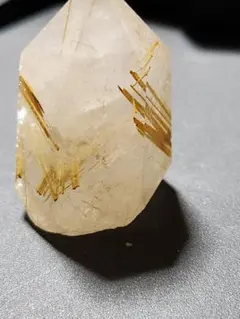 天然石 置物 ルチルクォーツ ポイント