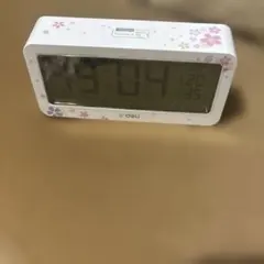 deli デジタル置時計 花柄