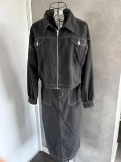 ~即日発送~ブラックジャケットとスカートセットアップ