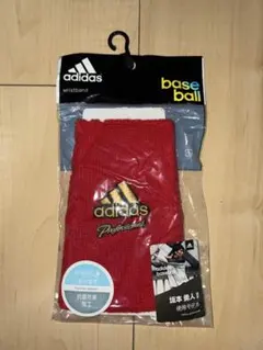 adidas Professional 野球用リストバンド 赤