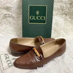 GUCCI グッチ バンブー ビット ローファー 35 1/2 C ブラウン系