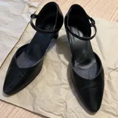 ASICS/pedala/黒/ストラップ付き/パンプス/23.5cm