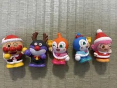 アンパンマン指人形　クリスマスシリーズ　5点セット