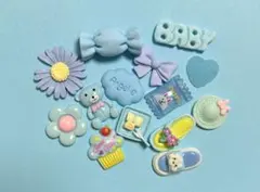 ブルーデコレーションパーツセット/no.9