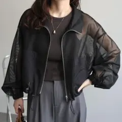 【'25】Bonjour Sagan メッシュブルゾン 黒のサムネイル