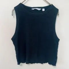 Calvin Klein Jeans 【M】ワッフル タンクトップ ブラック