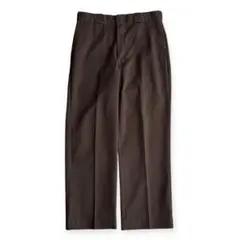 【80s】dickiesディッキーズ 874USA製 ダークブラウンW34L29 80s Dickies 874 ワークパンツ ダークブラウン USA製 | VOSTOK
