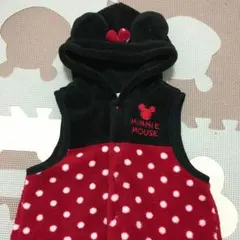 11/17 値下げ ミニーちゃん フリースベスト 80cm