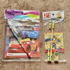 Disney カーズとミニオン鉛筆メモセット