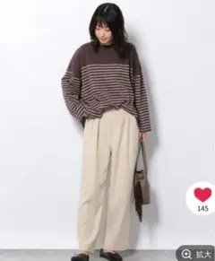 ワイドパンツ アイボリー