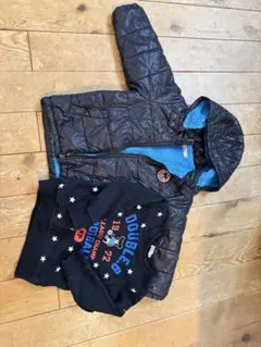 美品DOUBLE.B ダウンコートとスウェットセット