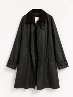 ZARA コントラストカラーラベル付きワックスフィニッシュトレンチコート