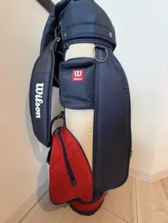 Wilson ゴルフバッグ キャディバッグ ネイビー レッド