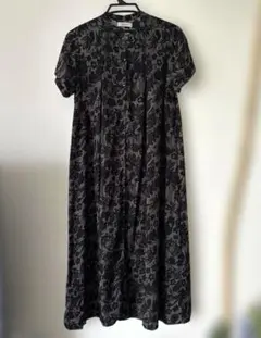 ワンピース　前開き　半袖