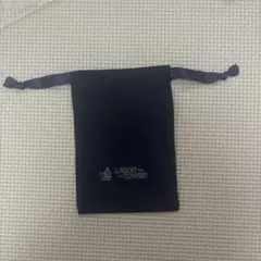 新品　未使用ミニ　巾着　スウェード　ネイビー　S