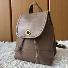 COACH ターンロック オールドコーチ リュック グラブタンレザー ベージュのサムネイル
