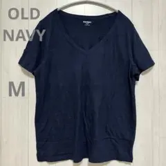 OLD NAVY Vネック Tシャツ ダークネイビー M オールドネイビー