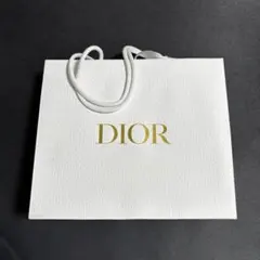 Dior ショップ袋 ホワイト ゴールドロゴ