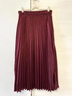 【美品】LEPSIM　ロングプリーツスカート　ペプラム付き