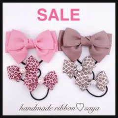 SALE♡キッズリボンヘアゴムセット