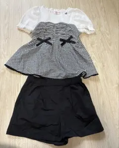 3点セット 組曲 女の子用 ワンピース ギンガムチェック ボーダー | Mercari