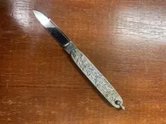 高級品 SILVER ネクタイピン ナイフ付き彫金デザイン 日本製 - メルカリ